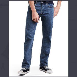 Levi's Men's 501 Original Mid Rise Regular Fit Straight Leg Jeans